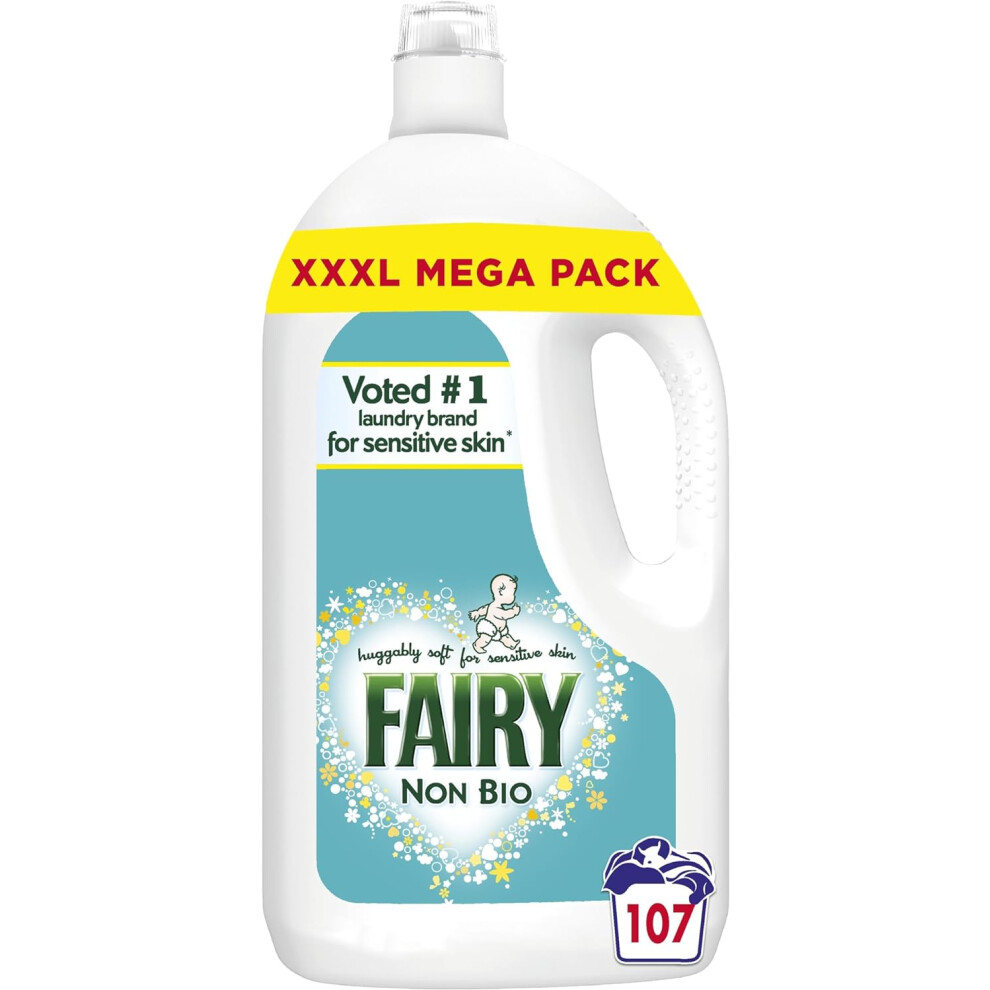 Fairy Non Bio Laundry Detergent Washing Liquid, 107 Washes