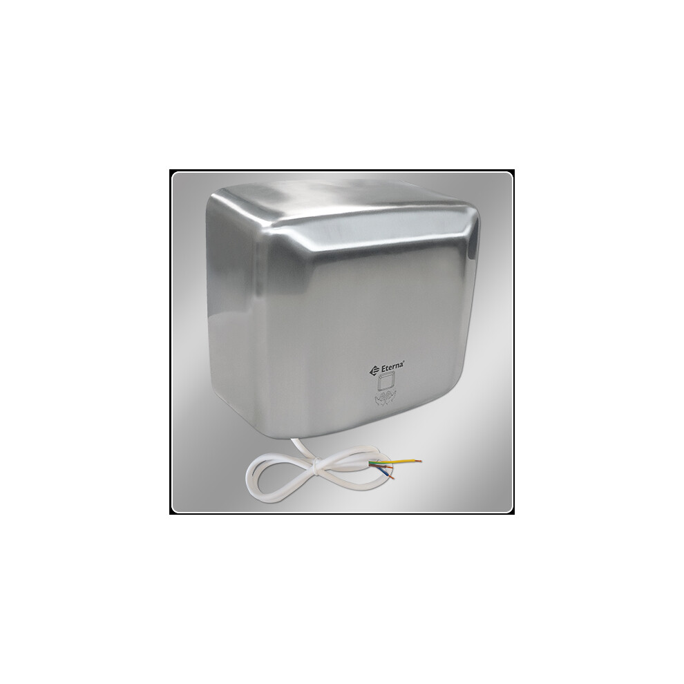 Eterna 2.5kw Automatic Hand Dryer, SSHDA-2500, Stainless Steel, 260mm wide x 240mm tall x 140mm deep