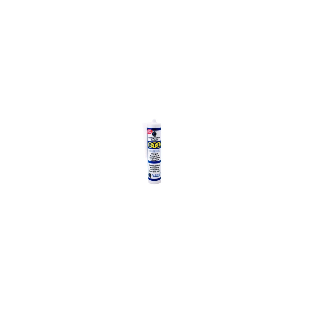 CT1 CRYSTAL CLEAR SEALANT & CONSTRUCTION ADHESIVE, 290ml CARTRIDGE