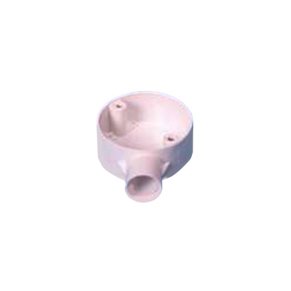 20mm Stop End Terminal Box White PVC