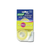 19MM X 33M CLEAR TAPE (2RLS) & DISPENSER, 24