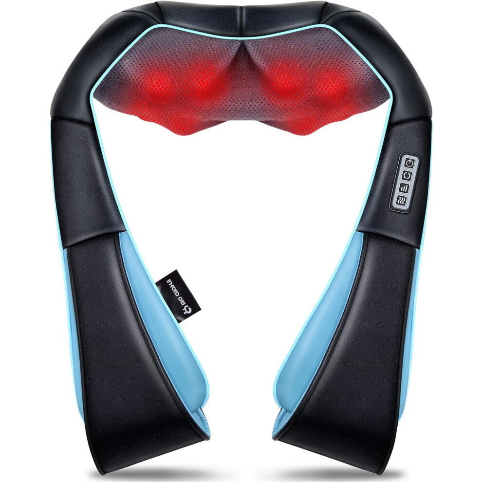 Neck Massager with Heat, Back Massager for Women/Men/Mom/Dad Gift, Shiatsu Shoulder Massager, Electric Deep Tissue 4D Kneading Massager