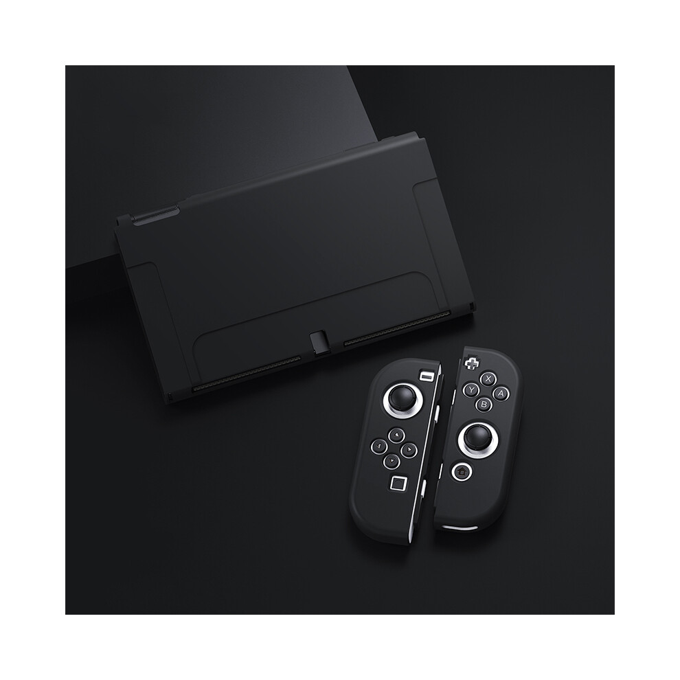 (Black) Fundas Carcasa For Nintendo Switch Oled Swich Swith Joy Con Joycon Accessories Black 9369862646964