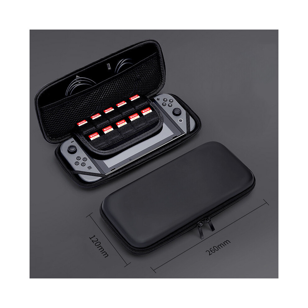 (Black) Portable Storage Bag For Nintendo Switch Waterproof Case Hard Shell Ns Black 9369862648777