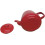 VG® Enamel Teapot with Handle & Lid, 1.3L, Induction Safe, Red 4