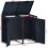 DWD® Double Wheelie Bin Hideaway, 120L/240L Storage Shed, Anthracite 7
