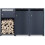 DWD® Double Wheelie Bin Hideaway, 120L/240L Storage Shed, Anthracite 2