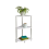 3Tier Oak Finish Corner Shelf Home Office Room Side Table Book Storage 2