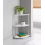 3Tier Oak Finish Corner Shelf Home Office Room Side Table Book Storage 1