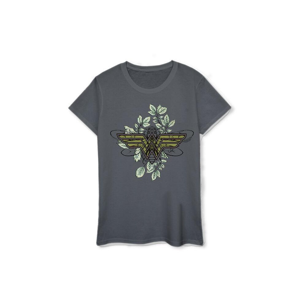 Wonder Woman Butterfly Logo Cotton T-Shirt