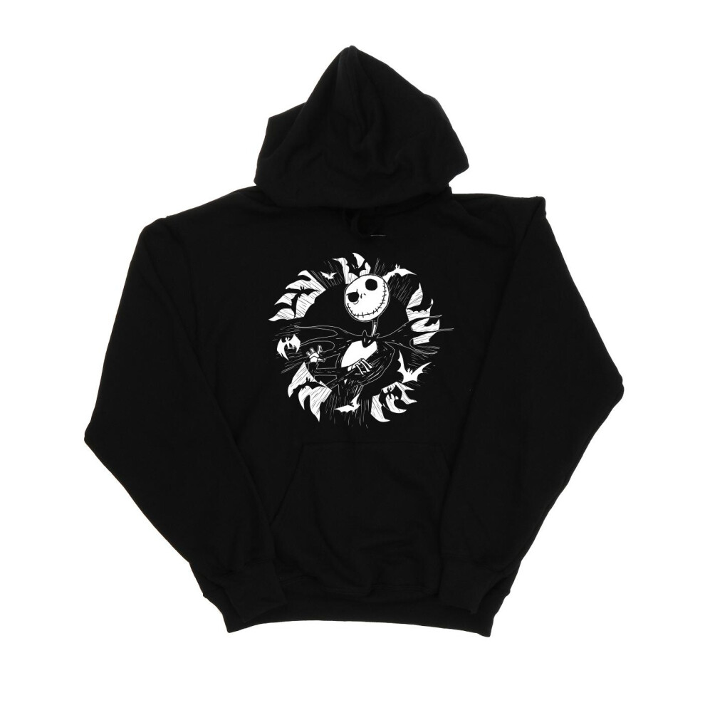 Nightmare Before Christmas Jack Bat Circle Hoodie