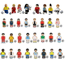 (32PCS) Sports Figures Football Players with Football Assembled Building Blocks Toy Christmas Birthday Gifts