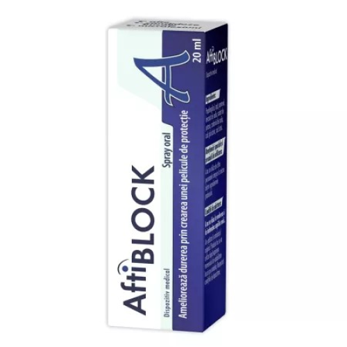 Spray AftiBlock, 20 ml damaged tissues.