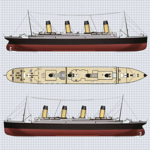 Titanic Greetings Card (150x150 Blank) 1