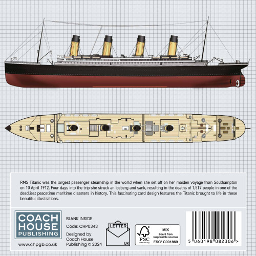 Titanic Greetings Card (150x150 Blank) 2