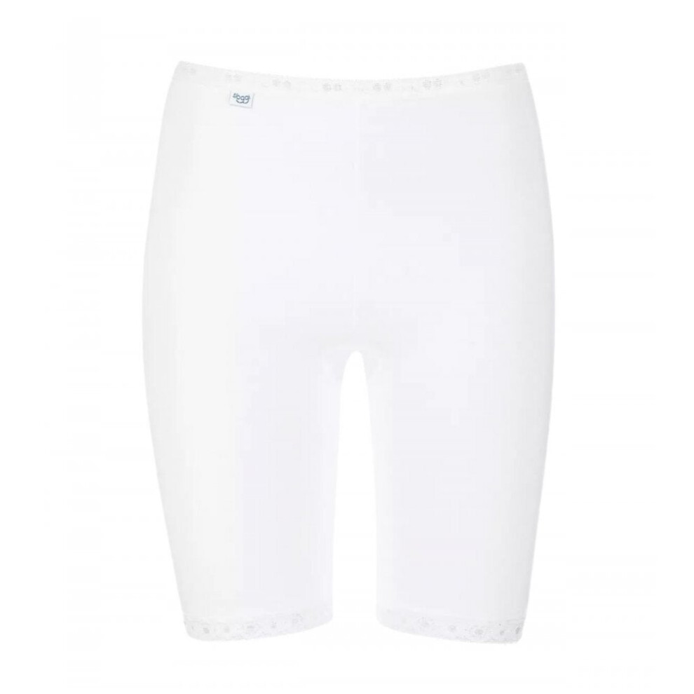 Sloggi Women's White (16) Basic+ Cotton Long Shorts, Size 16