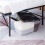 Strata Strata 4 x 42 Litres Curve Plastic Stackable Storage Box & Lid Clear/Black Lid 8