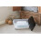 Strata Strata 4 x 42 Litres Curve Plastic Stackable Storage Box & Lid Clear/Black Lid 5