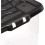 Strata Strata 5 x 65 Litres Curve Plastic Stackable Storage Box & Lid Clear/Black Lid 4