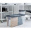 Strata Strata 5 x 65 Litres Curve Plastic Stackable Storage Box & Lid Clear/Black Lid 6
