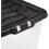 Strata Strata 4 x 42 Litres Curve Plastic Stackable Storage Box & Lid Clear/Black Lid 3