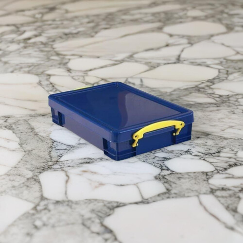 Really Useful Really Useful Box 4-Litres A4 Opaque Blue Storage Boxes - Lockable Lid 2
