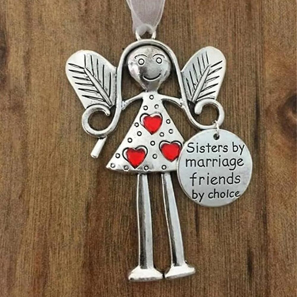 (color02) Crazy Beautiful Friends Forever-angel Ornament,friend Christmas Angel Ornament