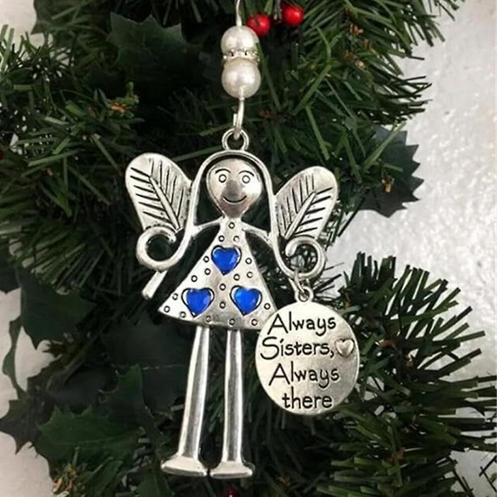 (color06) Crazy Beautiful Friends Forever-angel Ornament,friend Christmas Angel Ornament