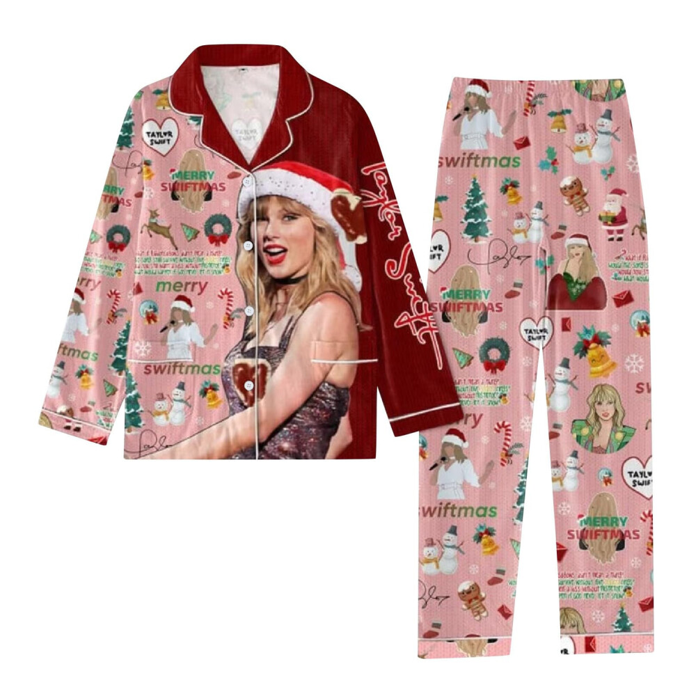 (A7, S) Taylor Swift Christmas Pajamas Set Women 1989 Shirts And Pants Pjs Sets