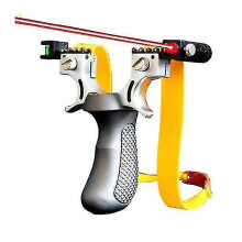 (Gray Set E) Outdoor Hunting Catapult With Flat Rubber Band, Outdoor Game, Ing Shot Set
