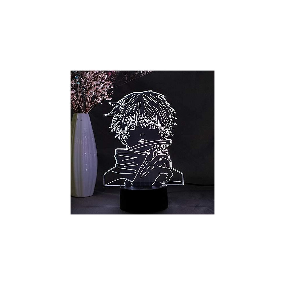 Veeki Anime Jujutsu Kaisen Gojo Satoru Figure 3D Led Night Manga Figure Desk Lamp Bedroom Decoration Table Lamp Home Decor Night Birthday G Light