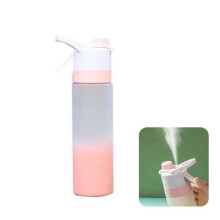 Cheap-700ml PC-pink 700ml Plastic Spray Water Bottle Large Capacity Portable Outdoor Sport Cute Fashion
