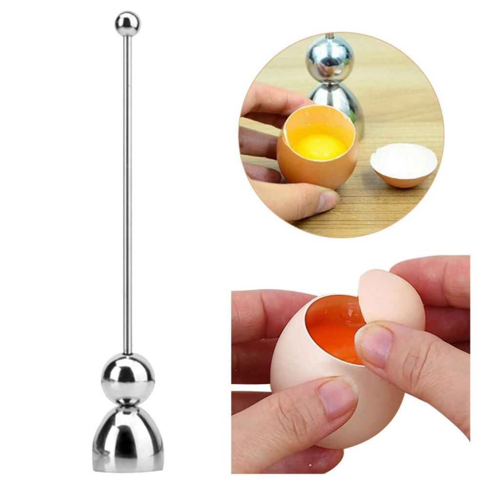 Convenient Boiled Cooked Egg Topper Egg shell Cracker Snipper Stainless Steel Cutter scissor tijera Clipper Opener OK 0255