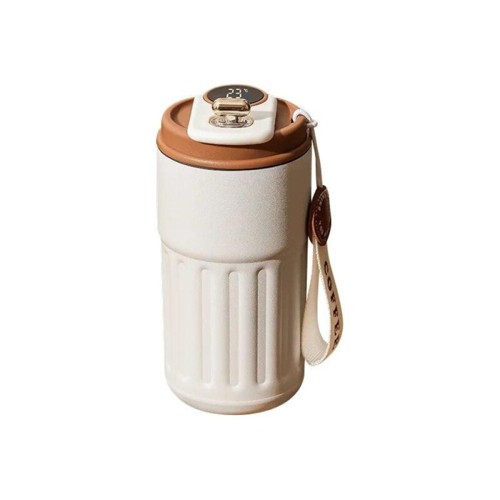 (coffee) 450ml Thermos Bottle Smart Temperature Display Stainless Steel Vacuum Cup Office Coffee Cup Business Portable Thermal Mug