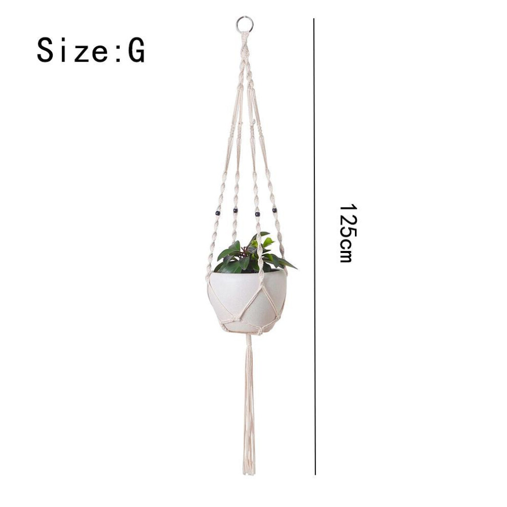 Macrame Plant Hanger Baskets Flower Pots Holder Balcony Wall Hanging Planter Decor Knotted Lifting Rope Home Garden Supplies