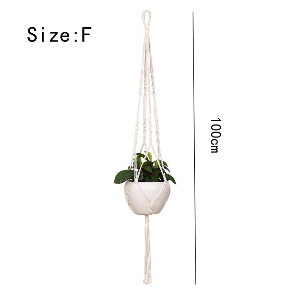 Macrame Plant Hanger Baskets Flower Pots Holder Balcony Wall Hanging Planter Decor Knotted Lifting Rope Home Garden Supplies