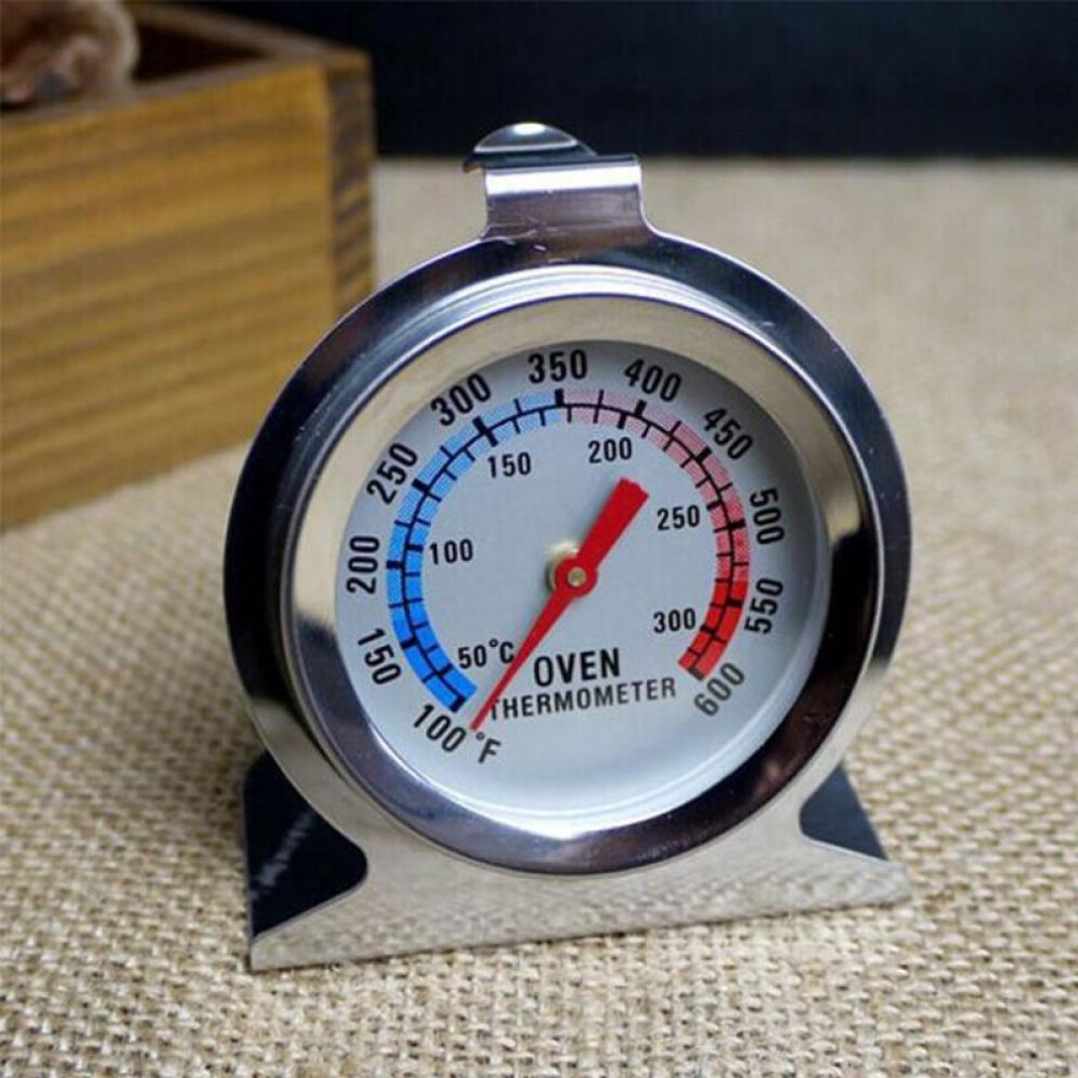 1 Pcs Oven Thermometer Stainless Steel Oven Thermometer Base Type Kitchen Cooking for BBQ Baking 50-300C/100-600F