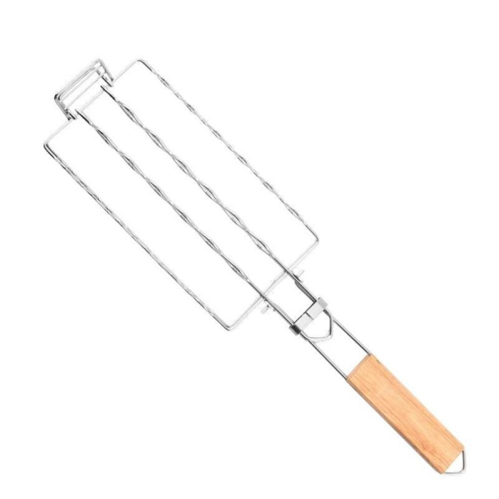 Grilling Basket Metal Mesh Barbecue Sausage Grilling Rack Net Picnic Camping BBQ Net Home Kitchen Barbecue Grilling Accessories