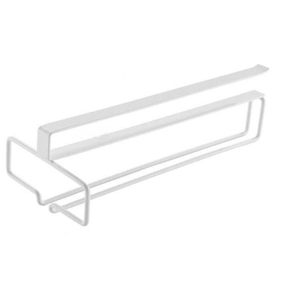 (white) No Drilling Metal Wine Glass Holder Stemware Rack For Under Cabinet Storage Kitchen Organization Bar Storage Supplies