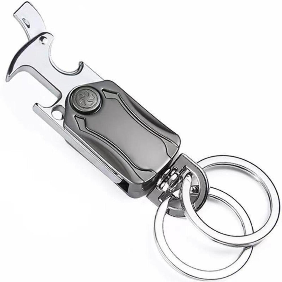 Multifunctional Key Chain Knife Rotatable Keyring Box Cutter Bottle Opener Keychain Keyrings