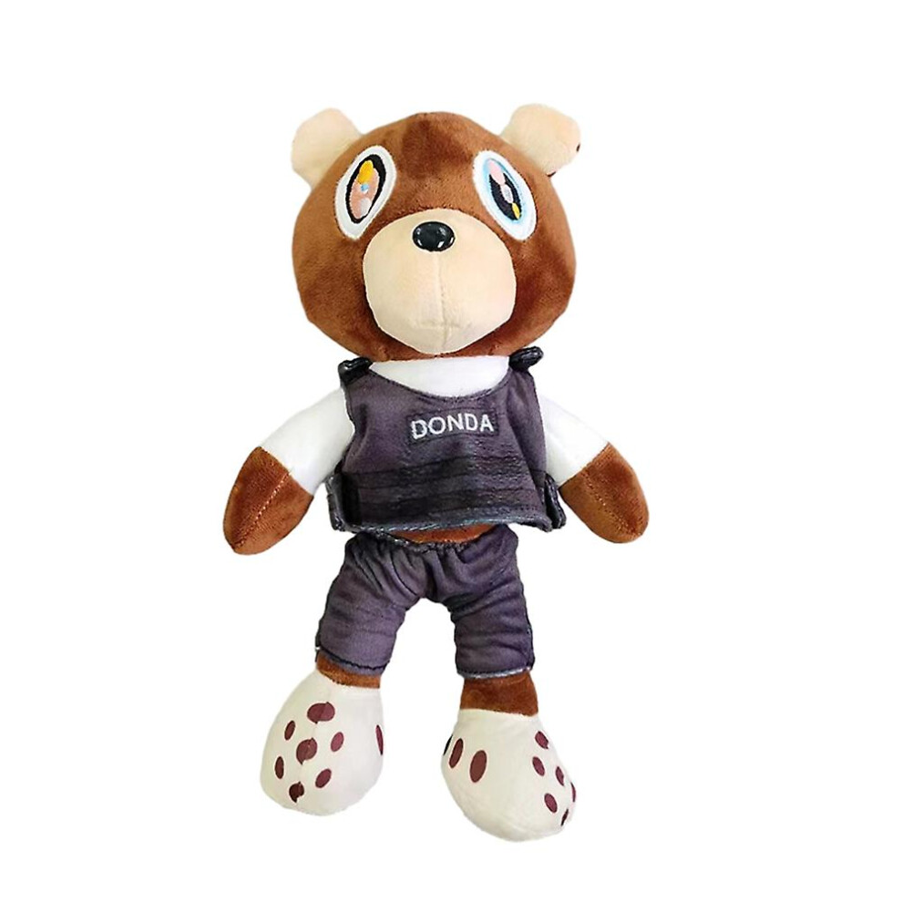 (B) Kanye Teddy Bear Plush Doll West Graduation Teddy Bear Gift Stuffed Animal Toys