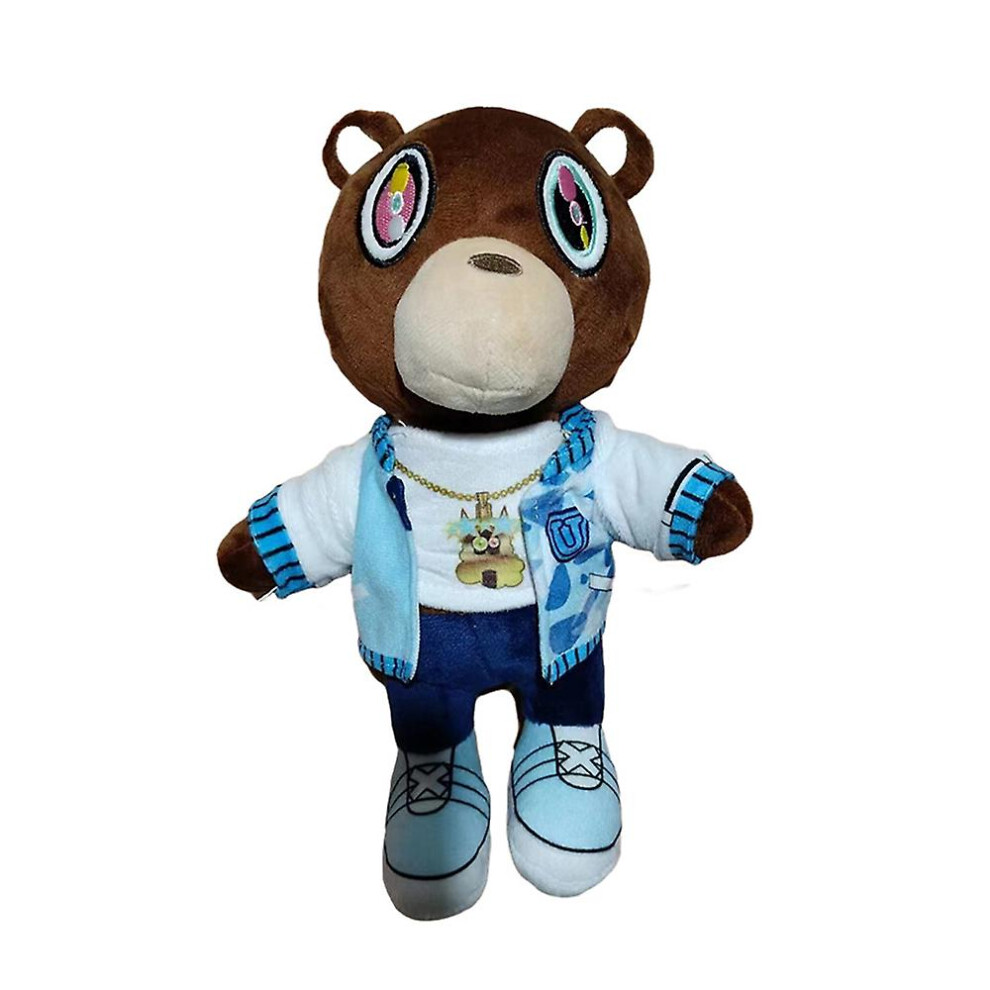 (D) Kanye Teddy Bear Plush Doll West Graduation Teddy Bear Gift Stuffed Animal Toys