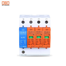 (4 pole, V20-C) V20-c Surge Protector Class B V25-b c/3 npe Power Supply Lightning Arrester Spd Surge Protection Device 50ka