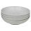 (16 Pcs White) Coloured Stone Ceramic Plates Pasta Bowls Set 7