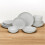 (16 Pcs White) Coloured Stone Ceramic Plates Pasta Bowls Set 9