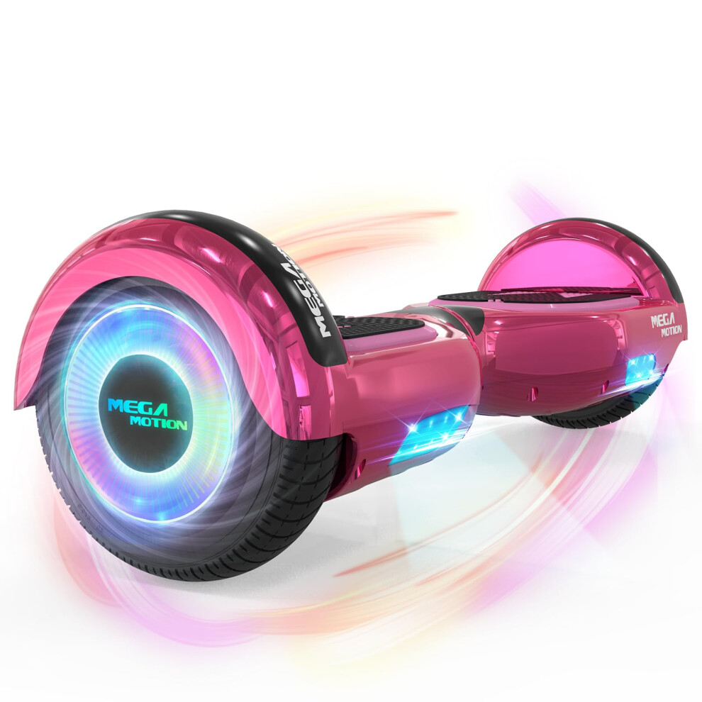 ( Rose) Hoverboard for Kids 6.5" Riding Scooter LED Light