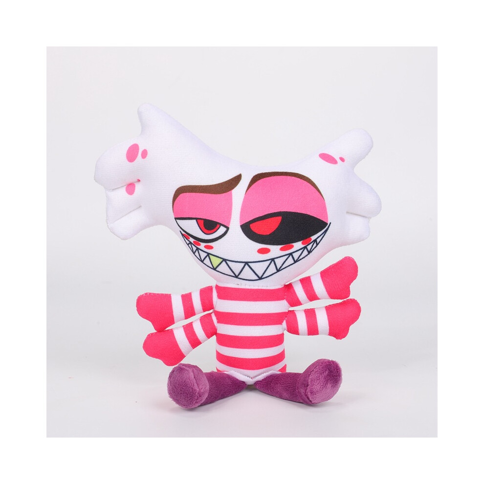 Bonxaif (Hazbin Hotel-D) Hazbin Hotel Plush Pillows Cute Cartoon Stuffed Animal Toy Hell Inn Clown Plush Toy Christmas Gifts