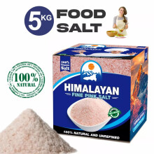 Himalayan Organic Rock pink Salt Food 5KG table Bath natural & pure