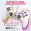 (White) VAORLO Joystick PC Gamepad Mando Ps4 Controle Ps4 Controller Manette Ps4 Control Ps4 Juegos for Multi-Platform Switch/PC/Android/IOS 5