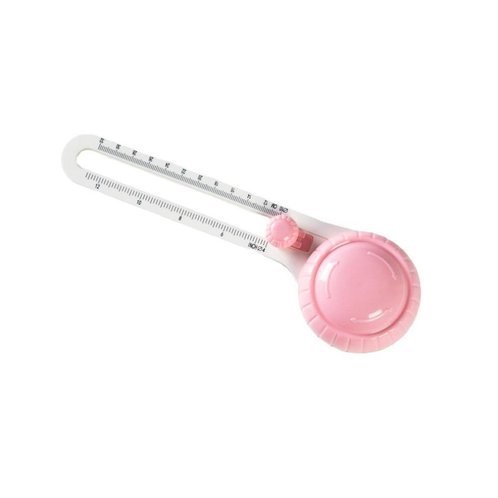 (Pink) 1pcs Handmade Rotary Circular Paper Cutter